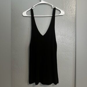 Knitted Black Tank Top